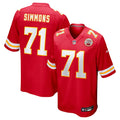 Josh Simmons Kansas City Chiefs Nike 2025 NFL Draft First Round Pick Game Jersey - Red