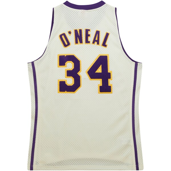 Shaquille O'Neal Los Angeles Lakers  Chainstitch Swingman Jersey - Cream