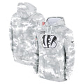 Cincinnati Bengals Nike 2024 Salute to Service Club Fleece Pullover Hoodie - Arctic Camo