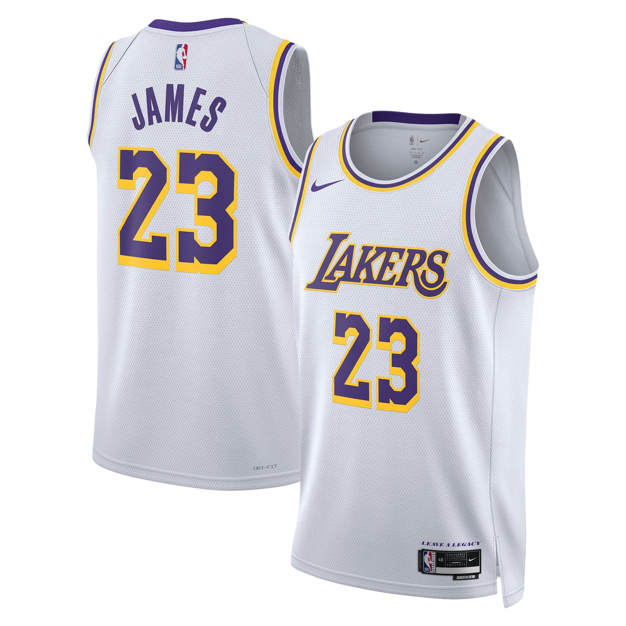 LeBron James Los Angeles Lakers Nike Unisex Swingman Jersey - Icon Edition - Gold/White
