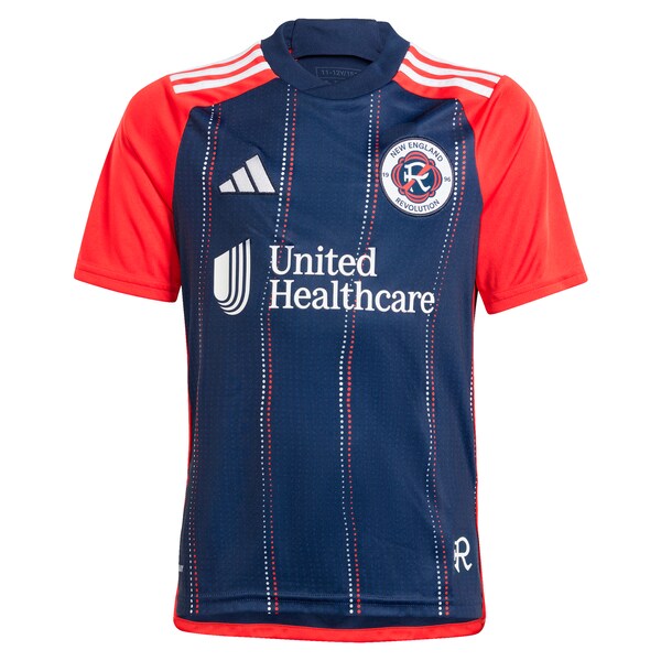 New England Revolution adidas Youth 2024 Boston Tea Party Replica Custom Jersey – Navy