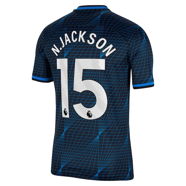 Nicolas Jackson Chelsea Nike 2023/24 Away Stadium Replica Player Jersey - Navy/Blue/Mint