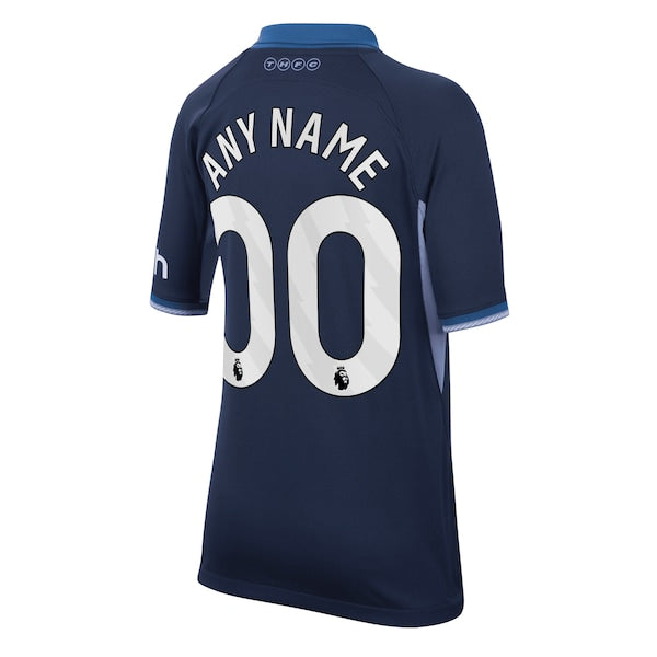 Tottenham Hotspur Nike Youth 2023/24 Away Stadium Replica Custom Jersey - Navy