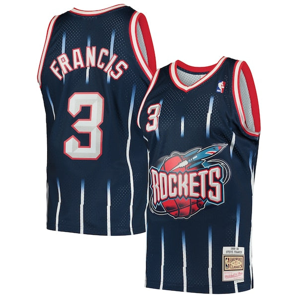 Steve Francis Houston Rockets Hardwood Classics Swingman Jersey - Navy