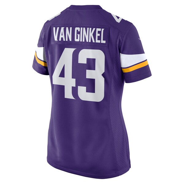 Andrew Van Ginkel Minnesota Vikings Nike Women's Team Game Jersey -  Purple