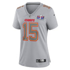 Patrick Mahomes Kansas City Chiefs Nike Women's Super Bowl LVIII Atmosphere Fashion Game Jersey - Gray