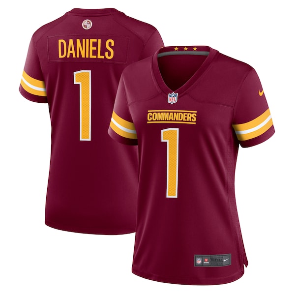 Jayden Daniels Washington Commanders Nike Women's 2024 NFL Draft First Round Pick Player Game Jersey - Burgundy