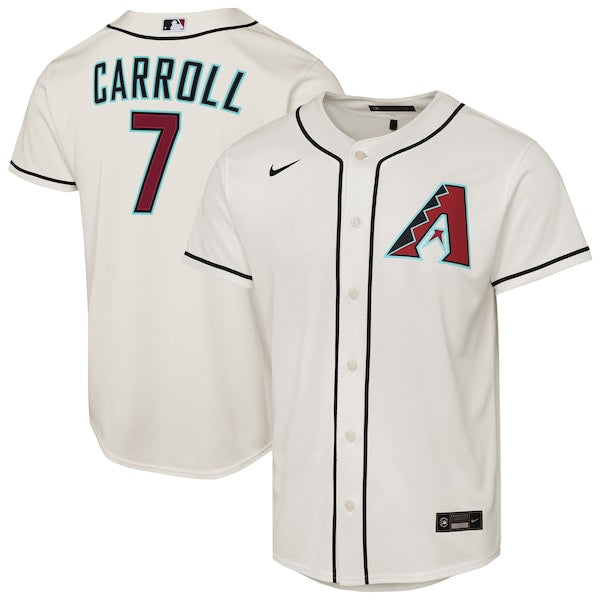 Corbin Carroll Arizona Diamondbacks Nike Youth Home Replica Player Jersey - Cream
