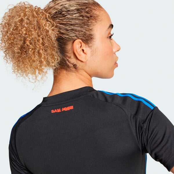 San Jose Earthquakes adidas Women's 2025 Headliner Replica Jersey - Black