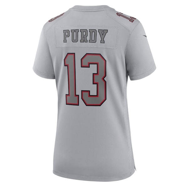 Brock Purdy San Francisco 49ers Nike Women's Super Bowl LVIII Atmosphere Fashion Game Jersey - Gray