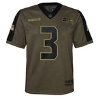 Russell Wilson Seattle Seahawks Nike Youth 2021 Salute To Service Game Jersey - Olive