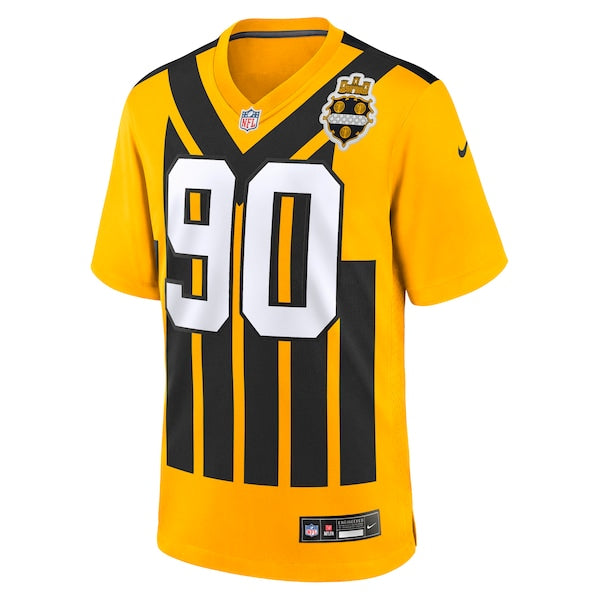 T.J. Watt Pittsburgh Steelers Nike Alternate 1933 Throwback Game Jersey - Gold/Black/White