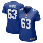 Jake Kubas New York Giants Nike Women's  Game Jersey -  Royal