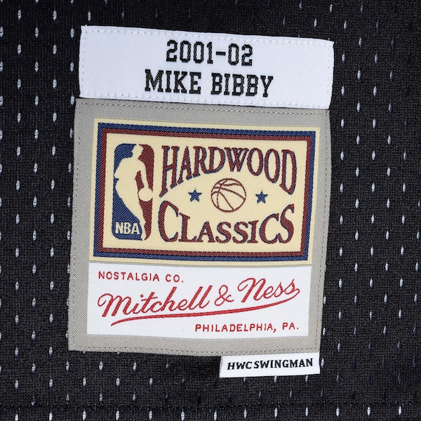 Mike Bibby Sacramento Kings Hardwood Classics 2001/02 Split Swingman Jersey - Purple/Black