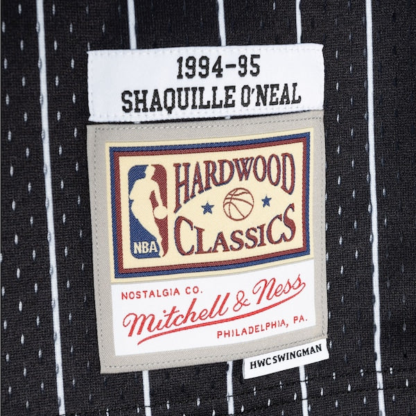 Shaquille O'Neal Orlando Magic Hardwood Classics 1994/95 Split Swingman Jersey - Blue/Black