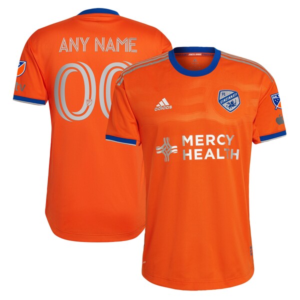 FC Cincinnati adidas 2024 Juncta Juvant Kit Authentic Custom Jersey - Orange