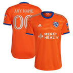 FC Cincinnati adidas 2024 Juncta Juvant Kit Authentic Custom Jersey - Orange