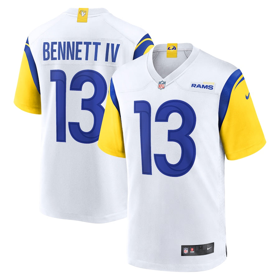 Stetson Bennett Los Angeles Rams Nike Team Game Jersey - White