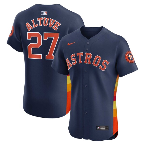 Jose Altuve Houston Astros Nike Alternate Elite Player Jersey - Navy
