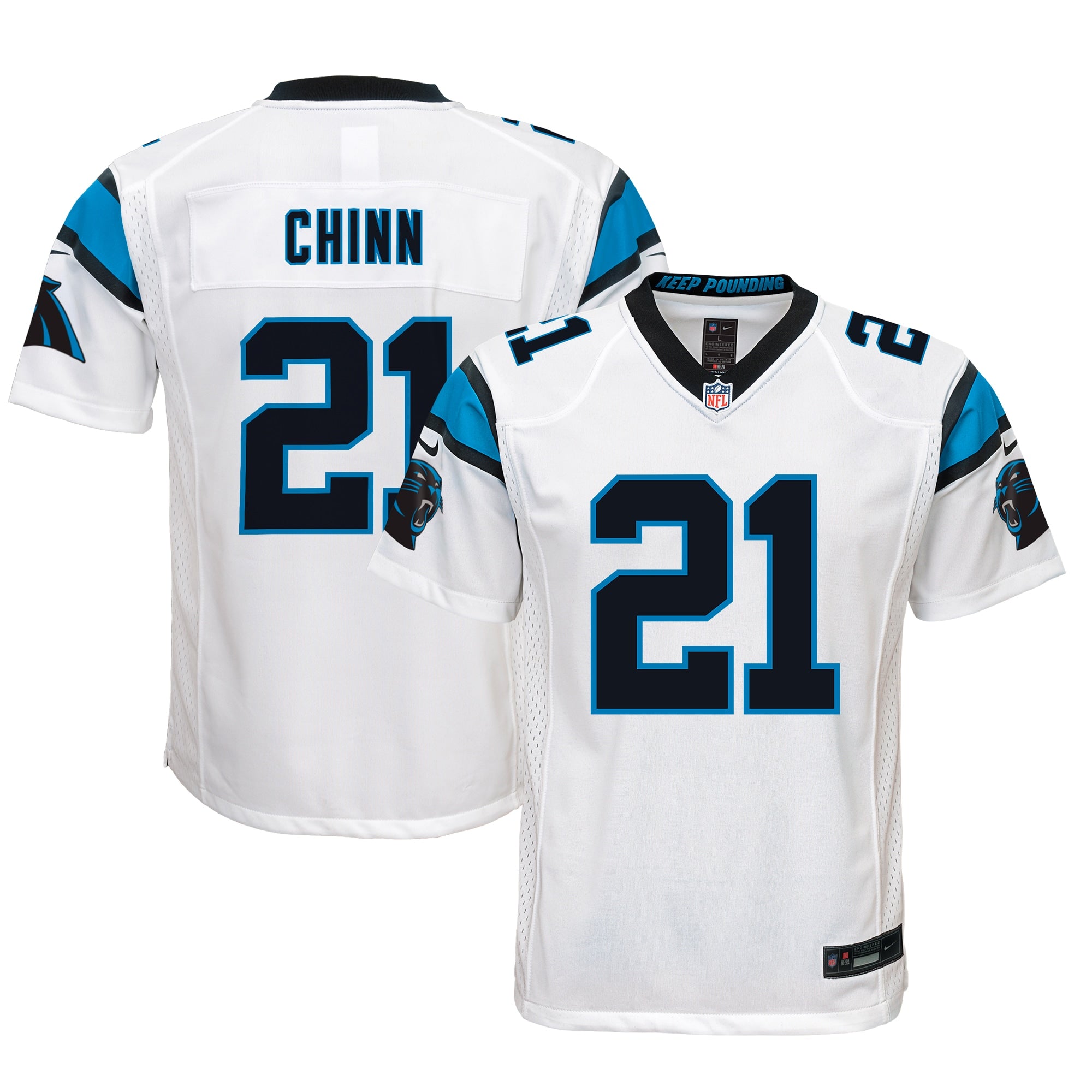 Jeremy Chinn Carolina Panthers Nike Youth Game Jersey - Blue/Black/White