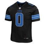 Jahmyr Gibbs Detroit Lions Nike Youth Alternate Game Jersey - Black/White/Blue
