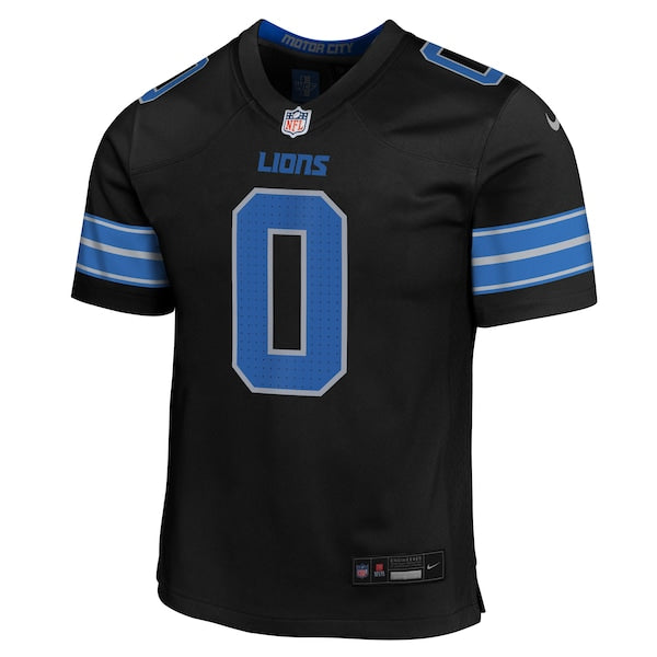 Jahmyr Gibbs Detroit Lions Nike Youth Alternate Game Jersey - Black/White/Blue