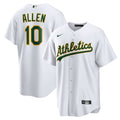 Nick Allen Oakland Athletics Nike Home Replica Jersey - White/Kelly Green