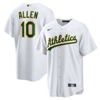 Nick Allen Oakland Athletics Nike Home Replica Jersey - White/Kelly Green