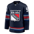 Mika Zibanejad New York Rangers  Alternate Premium Jersey - Navy/Blue/White