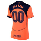 Barcelona Nike Women's 2025/26 Third Replica Custom Jersey - Orange/Gold