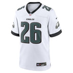 Saquon Barkley Philadelphia Eagles Nike White Game Jersey -  White/Black/Green/Kelly Green