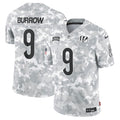 Joe Burrow Cincinnati Bengals Nike 2024 Salute to Service Limited Jersey - Arctic Camo
