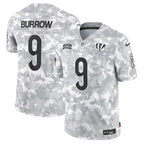 Joe Burrow Cincinnati Bengals Nike 2024 Salute to Service Limited Jersey - Arctic Camo