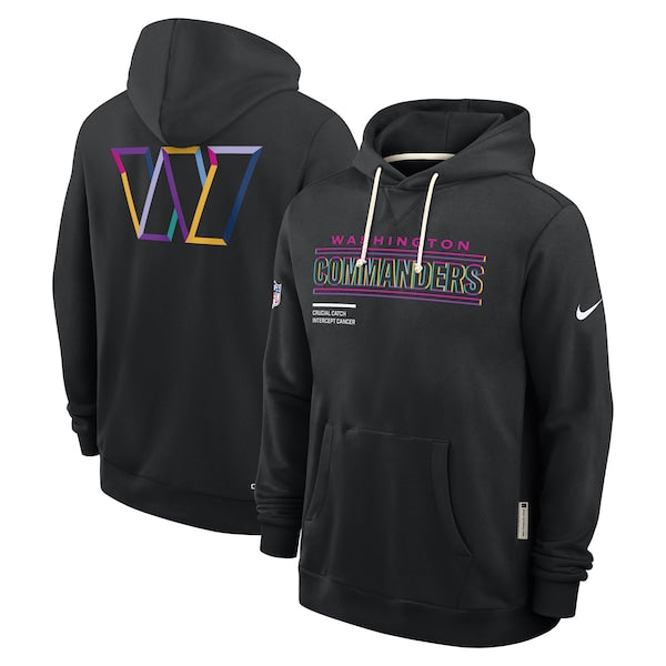 Washington Commanders Nike 2025 NFL Crucial Catch Sideline Standard Issue Dri-FIT Hoodie - Black