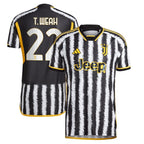 Timothy Weah Juventus adidas 2023/24 Home Authentic Player Jersey - Black/White