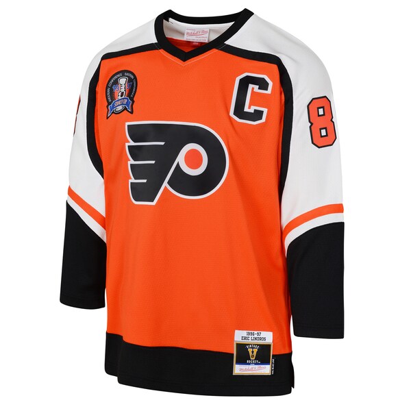 Eric Lindros Philadelphia Flyers  Youth 1996/97 Power Play 2.0 Player Jersey with Captain Patch - Orange