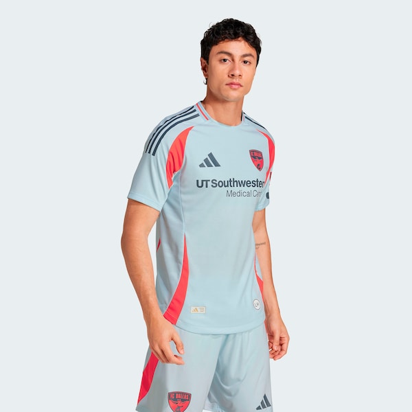 FC Dallas adidas 2025 The Inferno Kit Authentic Jersey - Light Blue