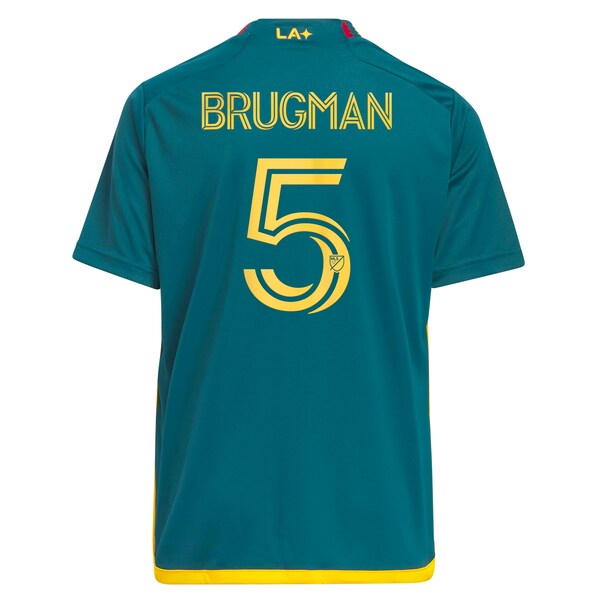 Gastón Brugman LA Galaxy adidas Youth 2024 LA Kit Replica Player Jersey - Green
