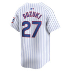 Seiya Suzuki Chicago Cubs Nike Home Limited Player Jersey - White