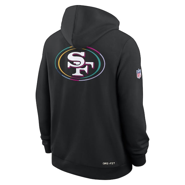 San Francisco 49ers Nike 2025 NFL Crucial Catch Sideline Standard Issue Dri-FIT Hoodie - Black