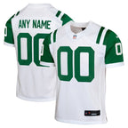 New York Jets Nike Youth Classic Alternate Custom Replica Jersey - White