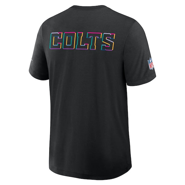 Indianapolis Colts Nike 2025 NFL Crucial Catch Tri-Blend Dri-FIT T-Shirt - Black