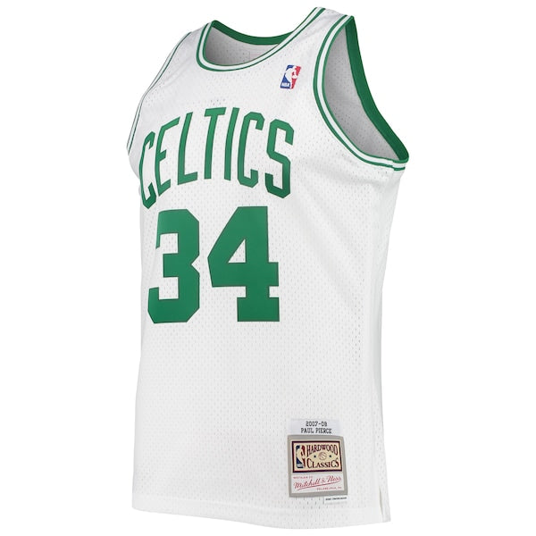 Paul Pierce Boston Celtics Hardwood Classics Swingman Jersey - White/Kelly Green