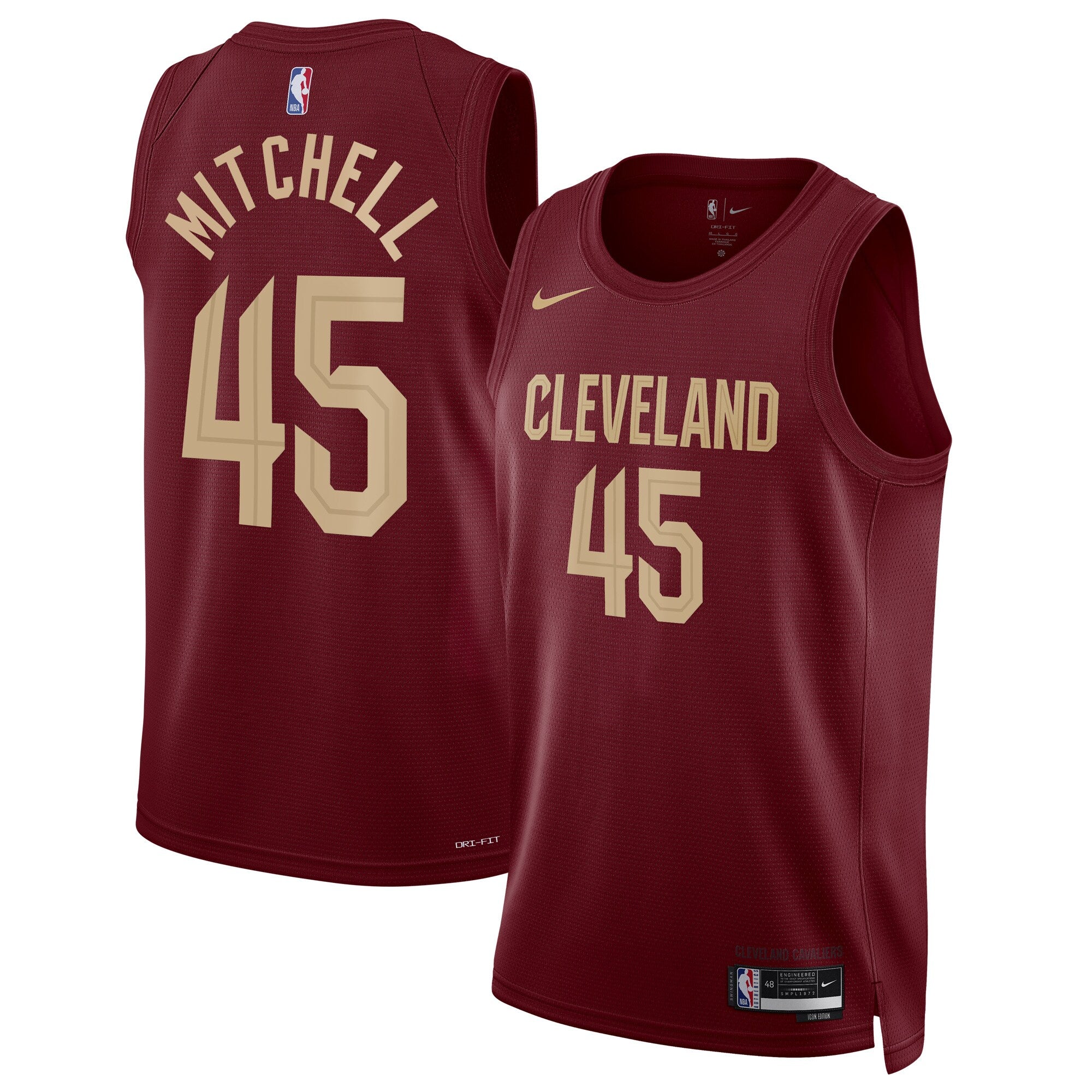 Donovan Mitchell Cleveland Cavaliers Nike Unisex Swingman Jersey - Association Edition - White/Wine
