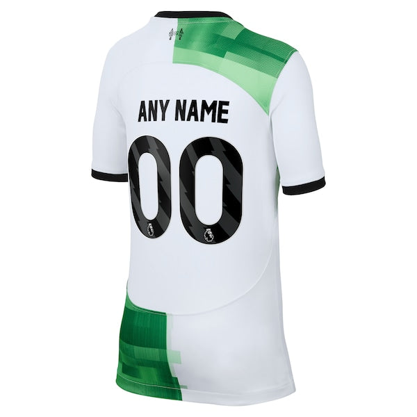 Liverpool Nike Youth 2023/24 Away Replica Custom Jersey - White
