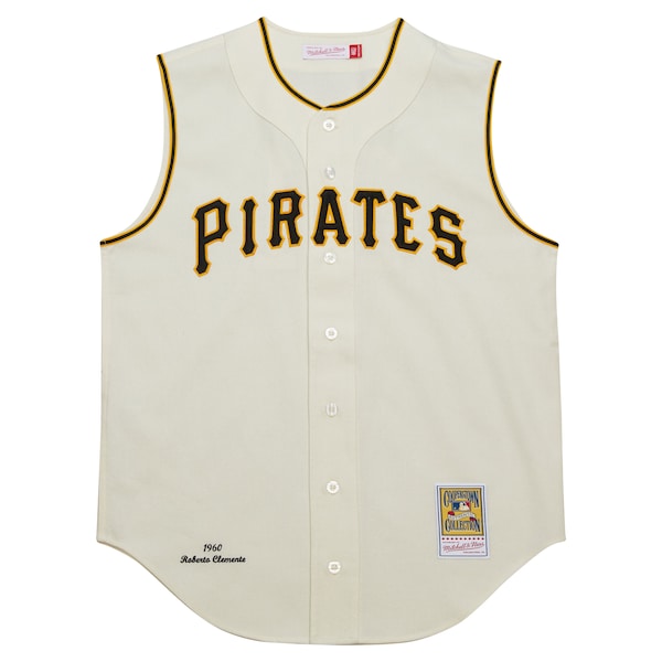 Roberto Clemente Pittsburgh Pirates Cooperstown Collection 1960 Authentic Jersey - Cream