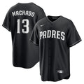 Manny Machado San Diego Padres Nike Lights Out Replica Player Jersey - Black