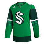 Seattle Kraken adidas 2023 St. Patrick's Day Primegreen Authentic Jersey - Kelly Green