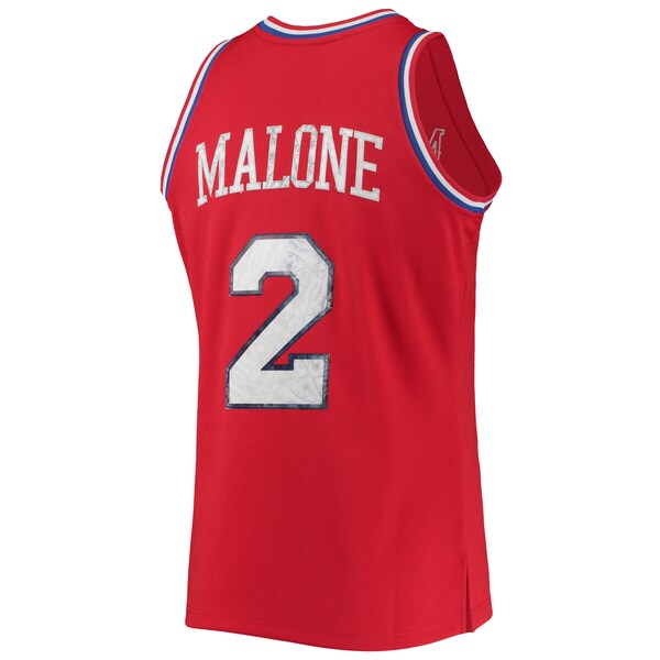 Moses Malone Philadelphia 76ers 1982/83 Hardwood Classics NBA 75th Anniversary Diamond Swingman Jersey - Red