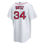 David Ortiz Boston Red Sox Nike Home Replica Player Jersey - White/Gray/Navy/Red